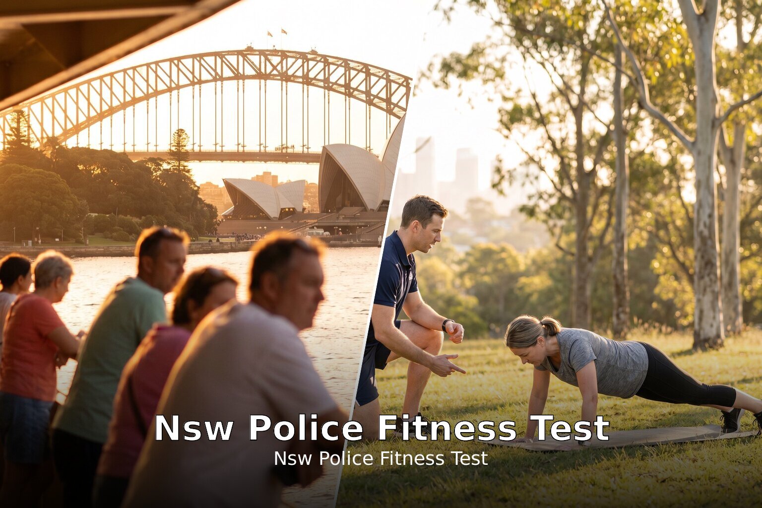 NSW Police fitness test preparation session in Sydney